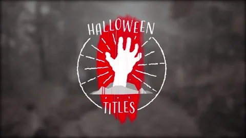 Spooky Badge Titles Stock After Effects