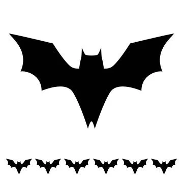 Spooky bat halloween cartoon vector graphic Stock Illustration