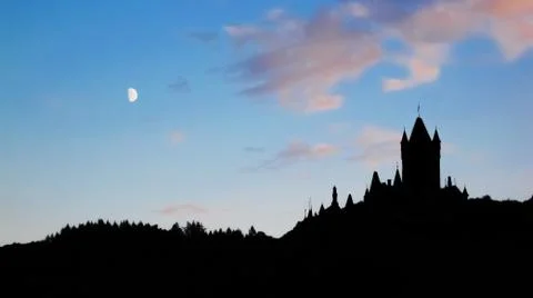 Spooky castle Stock Photos