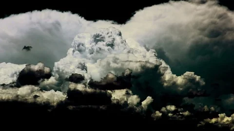 Spooky Clouds Stock Footage 80361558