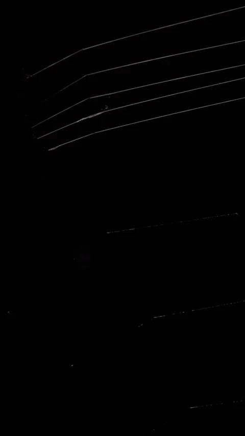 Spooky cobweb at night, amazing construction of tiny and shiny spiderweb Stock Footage 236761158