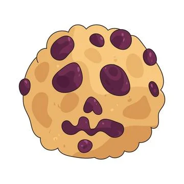 Spooky Cookie illustration Stock Illustration