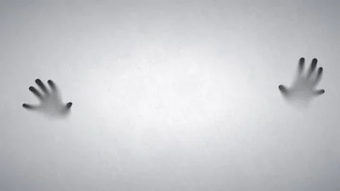 Spooky Eerie Ghost Hands Background Stock Illustration