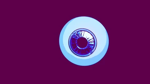 Spooky Eyes Loop: Animated Stare in the Dark Stock Footage 302476791