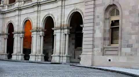 Spooky Flickering Light in the Old Building Stock Footage 8685273