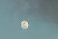 Spooky Full Moon behind black clouds 2 Footage