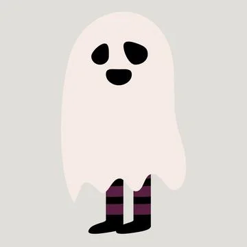 Spooky ghost halloween Stock Illustration
