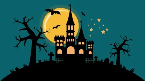Spooky Halloween 4K UHD Background Video with Empty Copy Space for Festive .. Stock-Footage 344630757