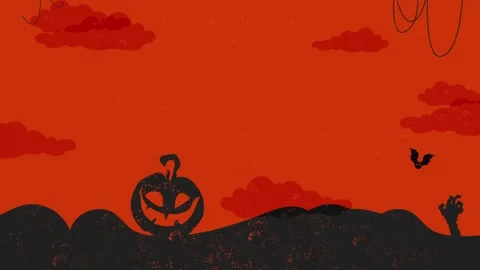 Spooky Halloween 4K UHD Motion Background with Empty Copy Space for Digital.. Stock Footage 344706112