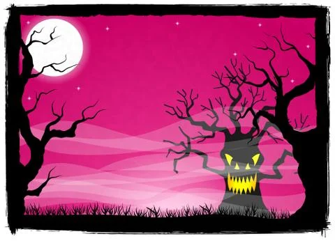 Spooky halloween background Stock-Illustration