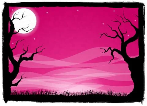 Spooky halloween background Stock Illustration