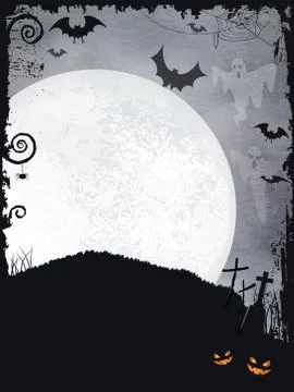 Spooky halloween background Ilustración de archivo