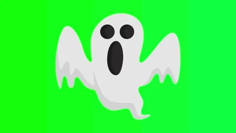 Spooky Halloween Ghost Chroma Key Animation | Scary Transparent Ghost Effect Stock Footage 286922794