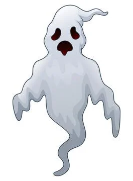 Spooky halloween ghost Stock Illustration