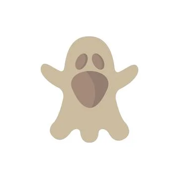 Spooky Halloween Ghost Vector Illustration: Ethereal Phantom Clipart Design Stock-Illustration
