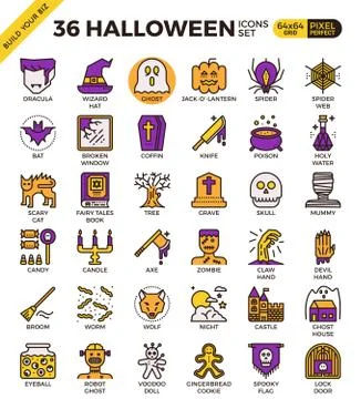 Spooky halloween icon Illustrazione stock