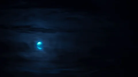 Spooky halloween moon (4K Timelapse) Stock Footage