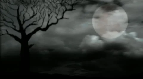 Spooky halloween night Stock Footage 12173628