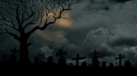 Spooky Halloween night Video stock 31554889