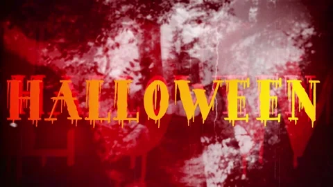 Spooky Halloween Title Stock Footage 285408128