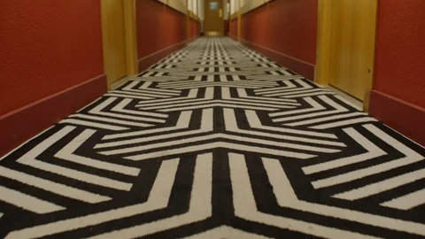 Spooky hallway Video stock 120461766
