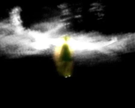 Spooky horror strange alien ghost child Stock Footage 1790669