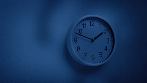 Spooky Monster Shapes Over Wall Clock Stock-Footage 305260093