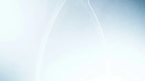 Spooky nightmare scene: hand is banging on the frosted glass window. UHD vi.. Video stock 70566366