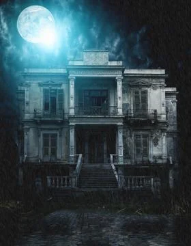 Spooky old house Stock Photos