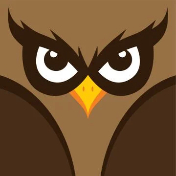 Spooky owl illustration theme Stock-Illustration