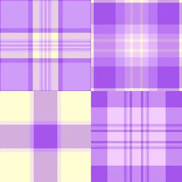 Spooky plaid pattern pack tailored for Halloween packaging. Coordinated tarta Stock Illustration