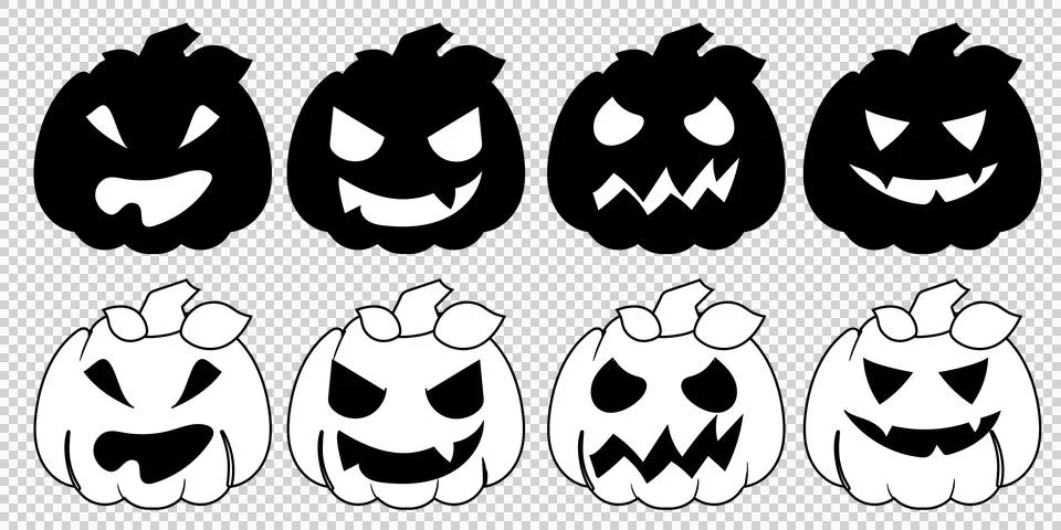Spooky Pumpkin 1 스톡 일러스트