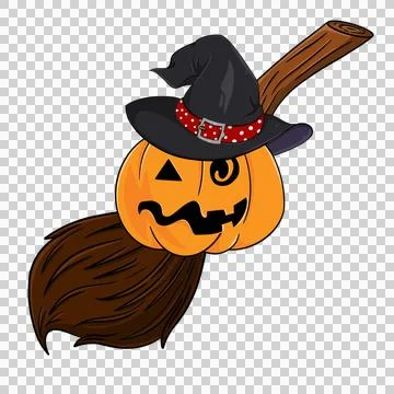 Spooky pumpkin fruit icon. Stock Illustration