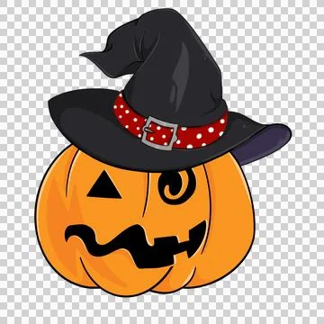 Spooky pumpkin fruit icon. Stock Illustration
