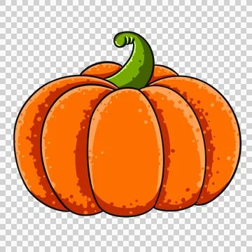 Spooky pumpkin fruit icon. Stock Illustration