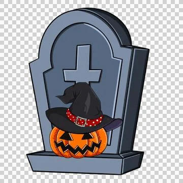 Spooky pumpkin fruit icon. Stock Illustration