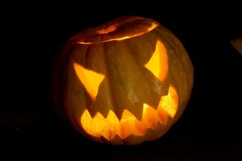 Spooky pumpkin Stock Photos