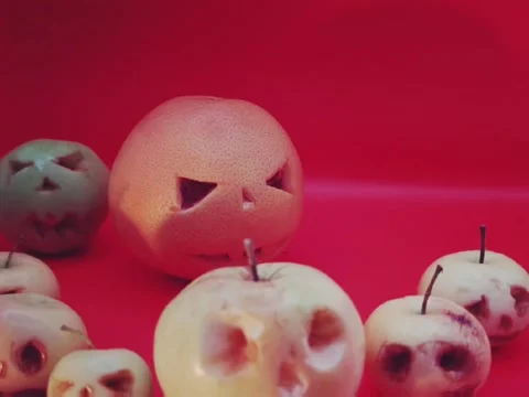 Spooky pumpkins are approaching. Stock Footage 344454722