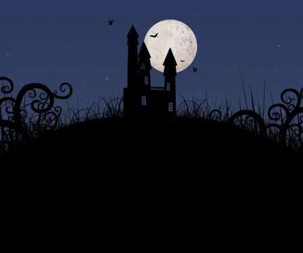 Spooky scene Stock Illustration