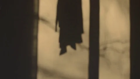 Spooky shadows on the wall Stock Footage 73063401