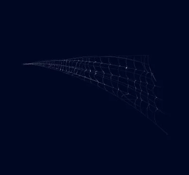 Spooky spider cobweb isolated vector icon Stock Illustration