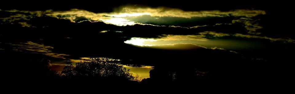 Spooky sunset Stock Photos