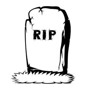 Spooky tombstone Stock Illustration