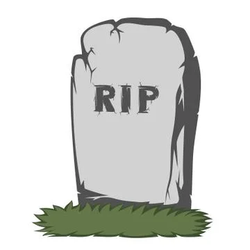 Spooky tombstone Stock Illustration