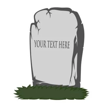 Spooky tombstone Stock Illustration
