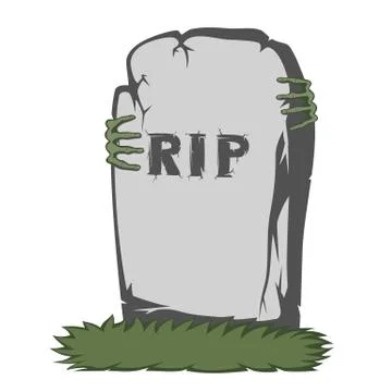 Spooky tombstone Stock Illustration