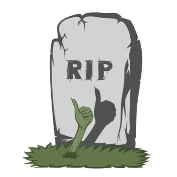 Spooky tombstone Stock Illustration