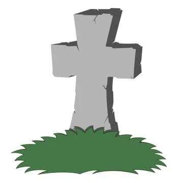 Spooky tombstone Stock Illustration
