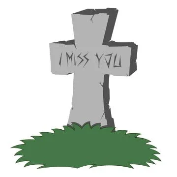 Spooky tombstone Stock Illustration