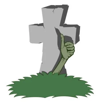 Spooky tombstone Stock Illustration